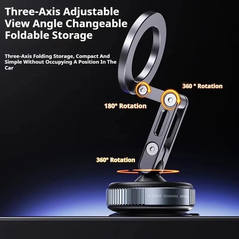Magnetic Phone Holder – Foldable Car Mount