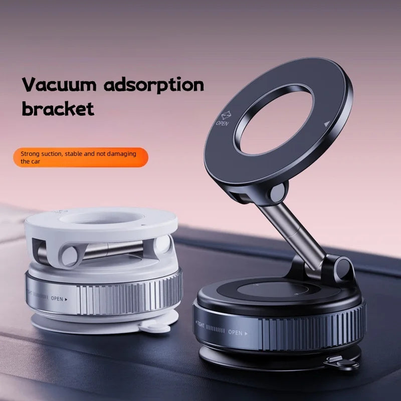 Magnetic Car Phone Holder – Foldable Suction Cup