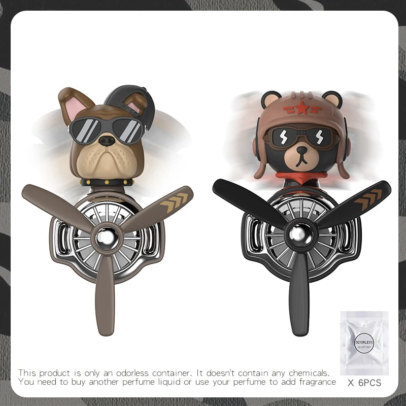 Bulldog Pilot Car Air Freshener – DIY Fragrance Decor