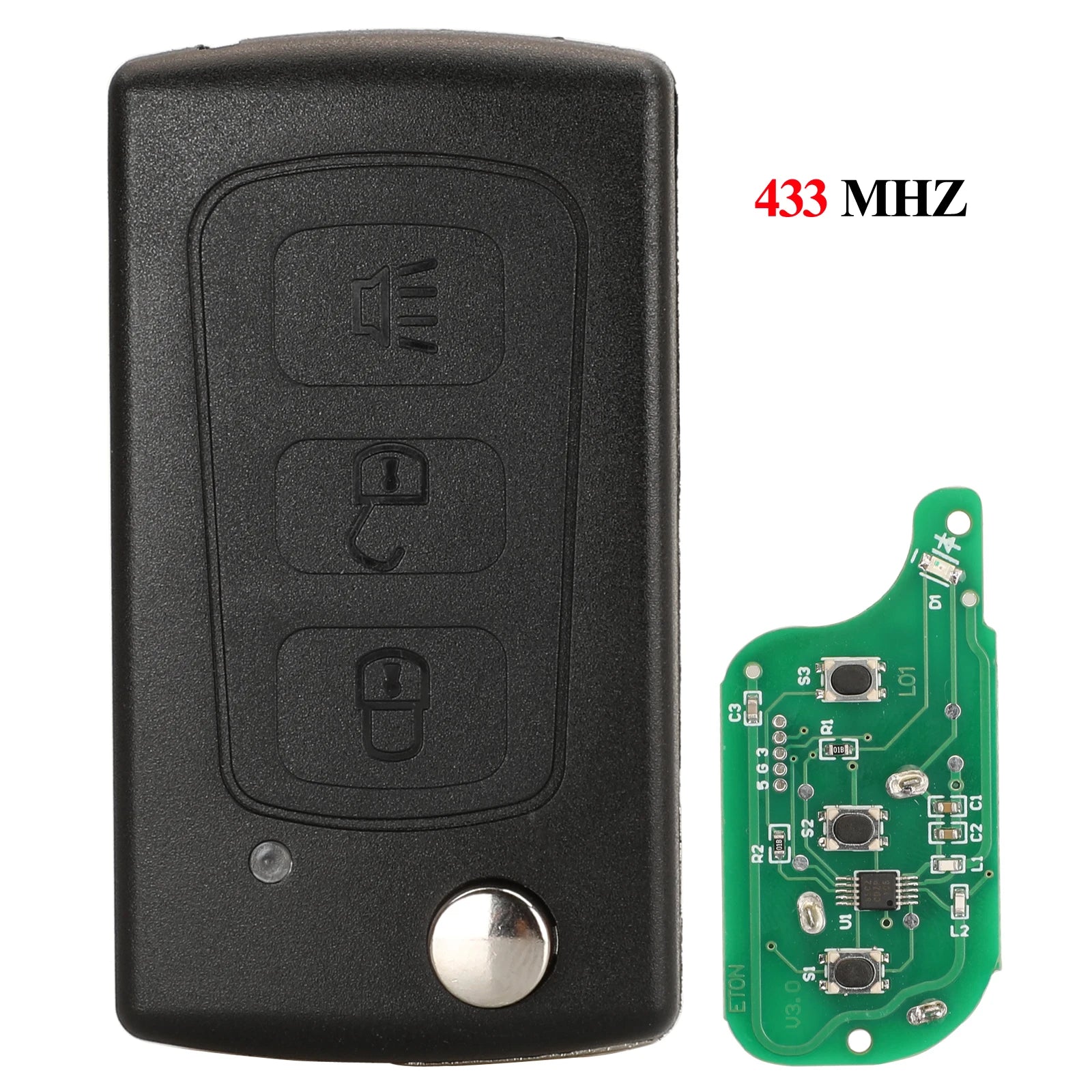 Great Wall Haval H3/H5 Remote Key – 433MHz ID48 Flip Fob