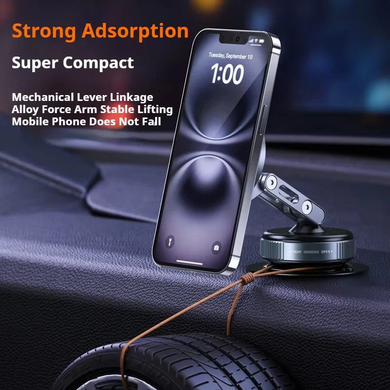 Magnetic Phone Holder – Foldable Car Mount