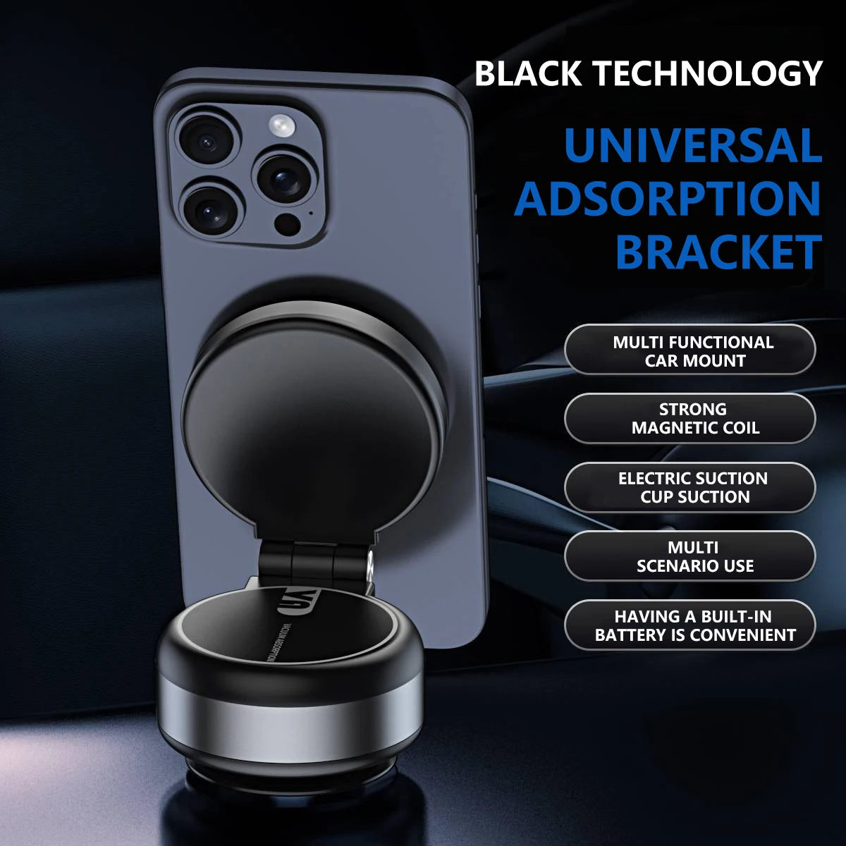 Vacuum Magnetic Car Holder – Universal Phone Mount