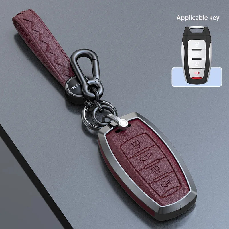 Haval Key Case – Zinc Alloy Leather Cover H1 H6 H7 H4 H9 F5 F7 H2S