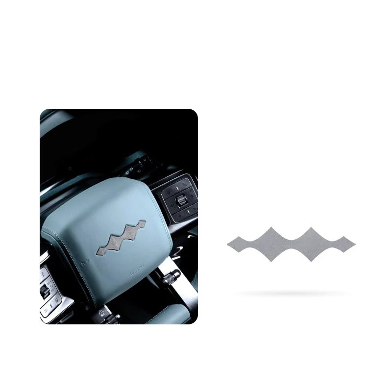 BYD Leopard 5 Steering Wheel Logo Sticker – Suede Decorative Trim