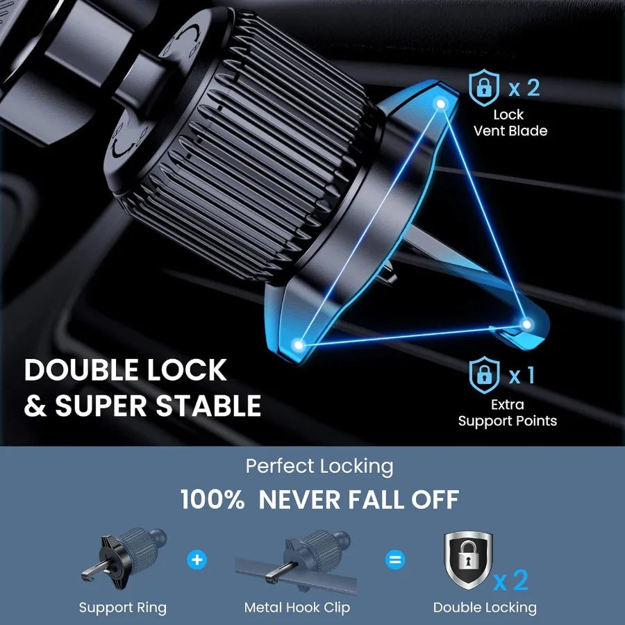 Universal Car Vent Phone Mount – Adjustable Hands-Free Holder