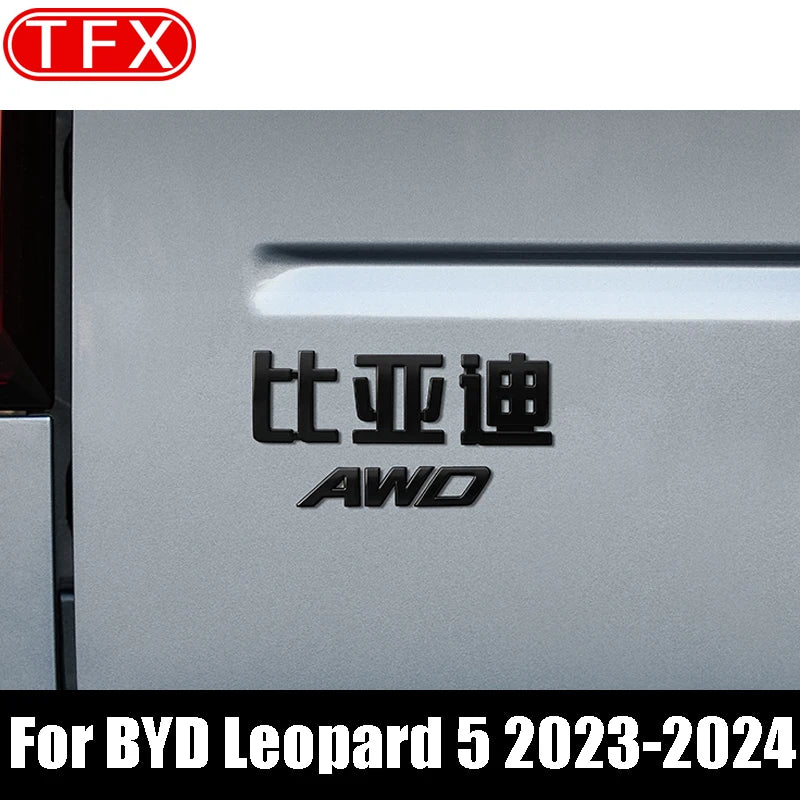 BYD Leopard 5 Trunk Emblem – 2023-2024 Black Warrior Sports Logo