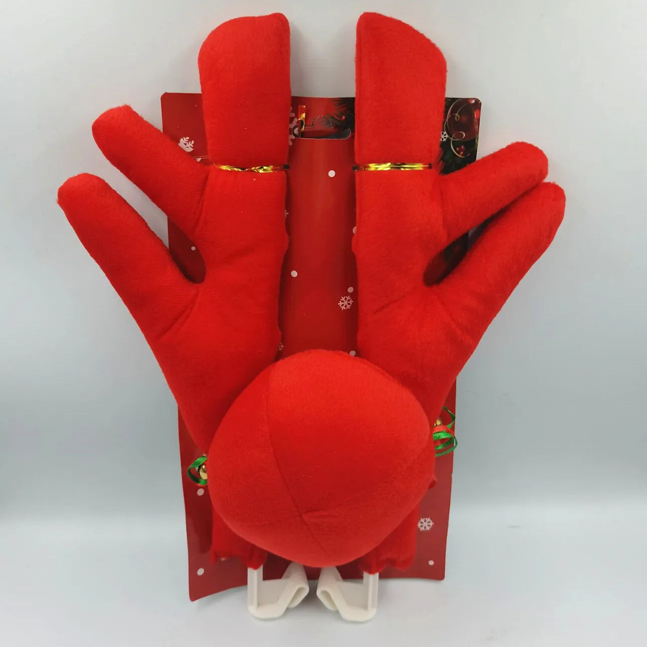 Christmas Car Antler Decor – Festive Elk Roof Decoration