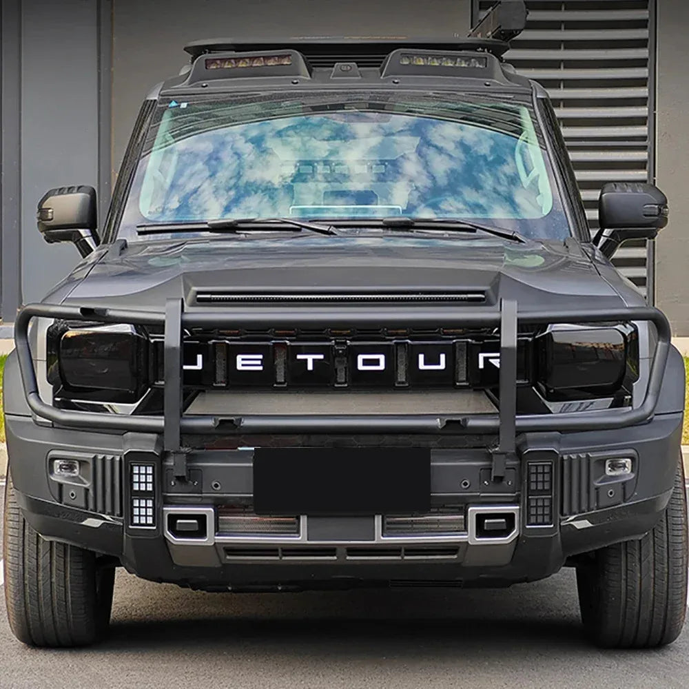 Jetour T2 Trailer Hook Cover – 2023-2024 Matte Black/Carbon Fiber