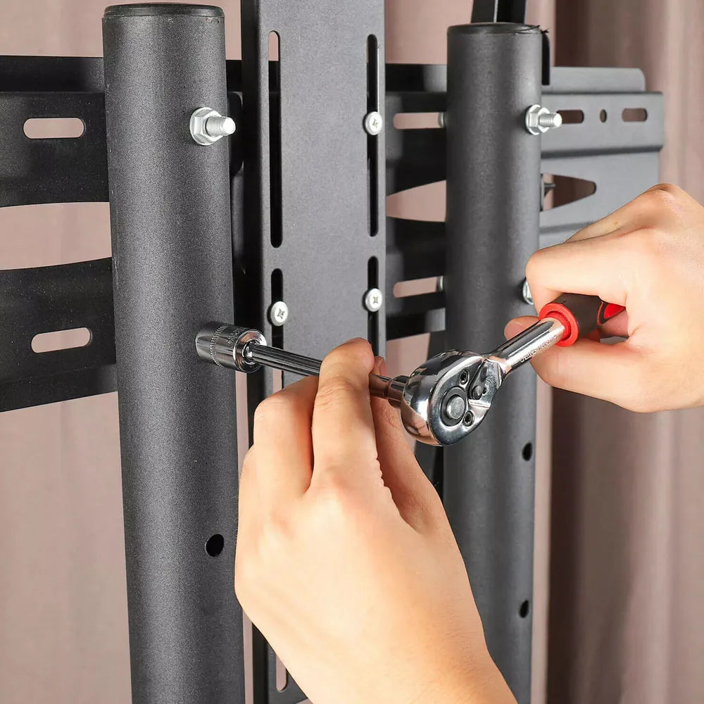 46PCS Ratcheting Wrench Set – Flexible Head Mechanic Tools