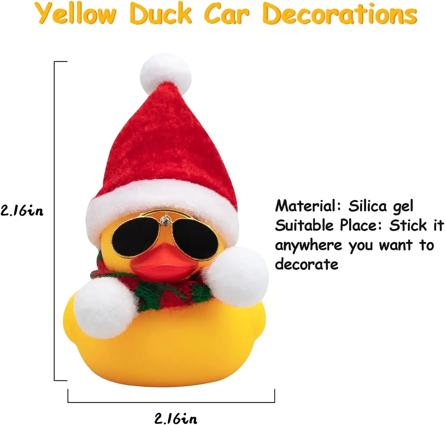 Christmas Rubber Duck Helmet – Propeller Car & Bike Decoration