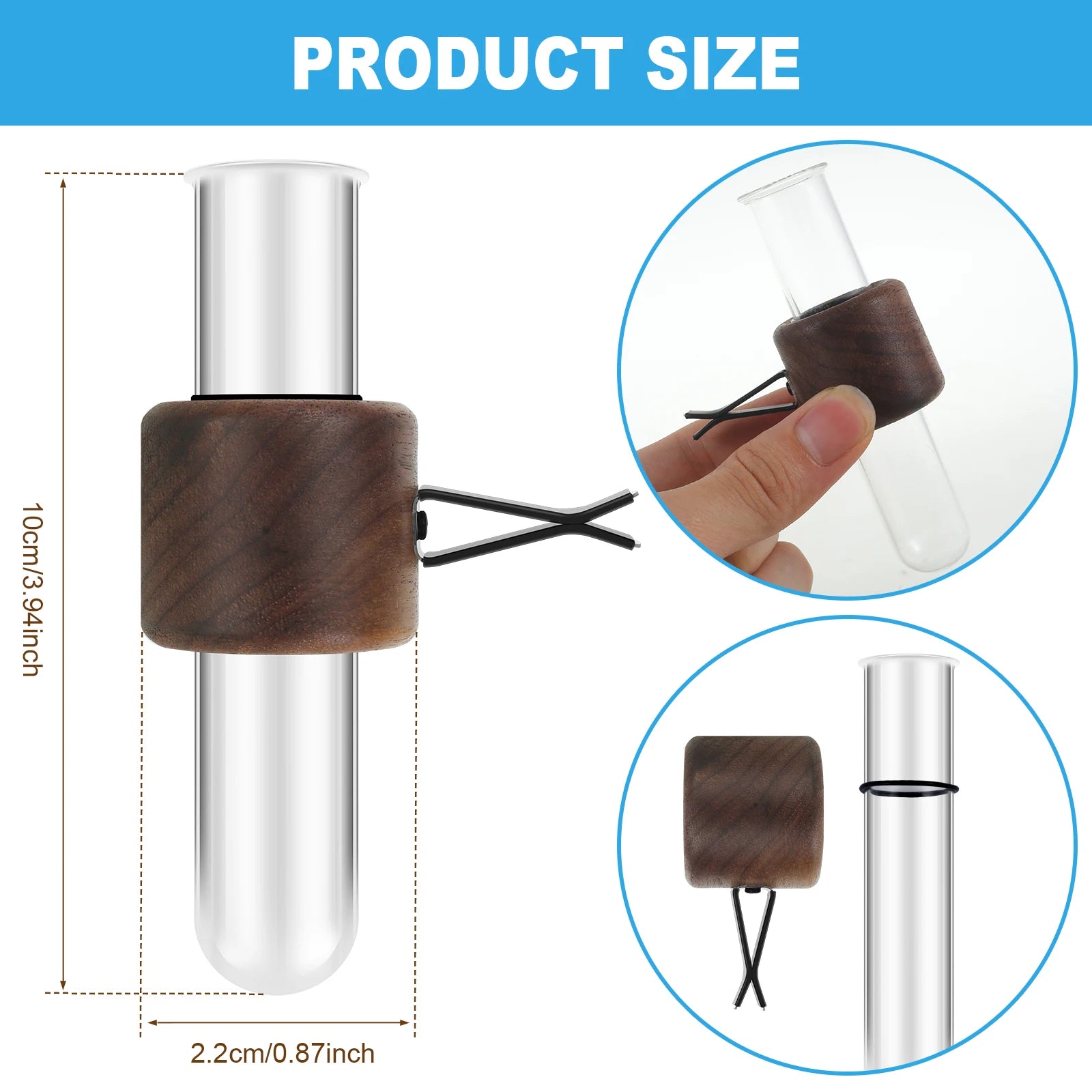 4PCS Car Vent Flower Vase – Metal Clamp Clip Holder