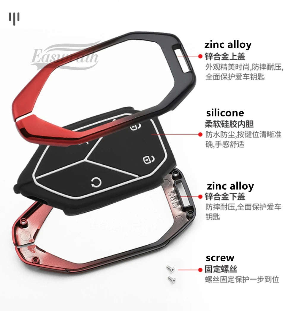 BYD Leopard 5 Key Case – DM-I Formula Silicone & Zinc Alloy