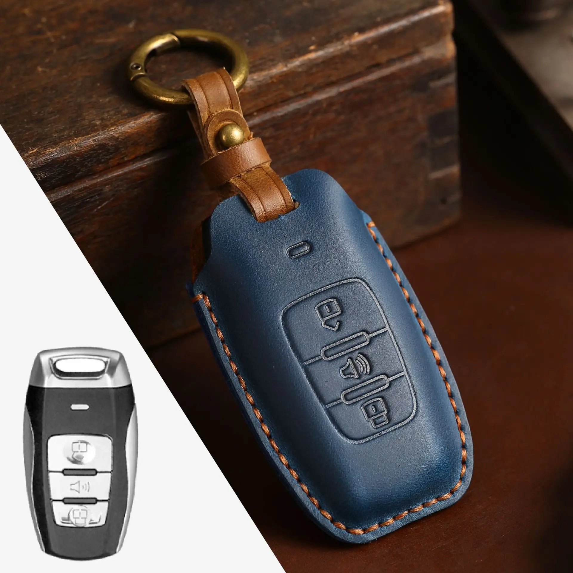 Haval Key Case – Leather Protector & Keychain Set- H6 H7 H8 H4 H9 F5 F7 H2S