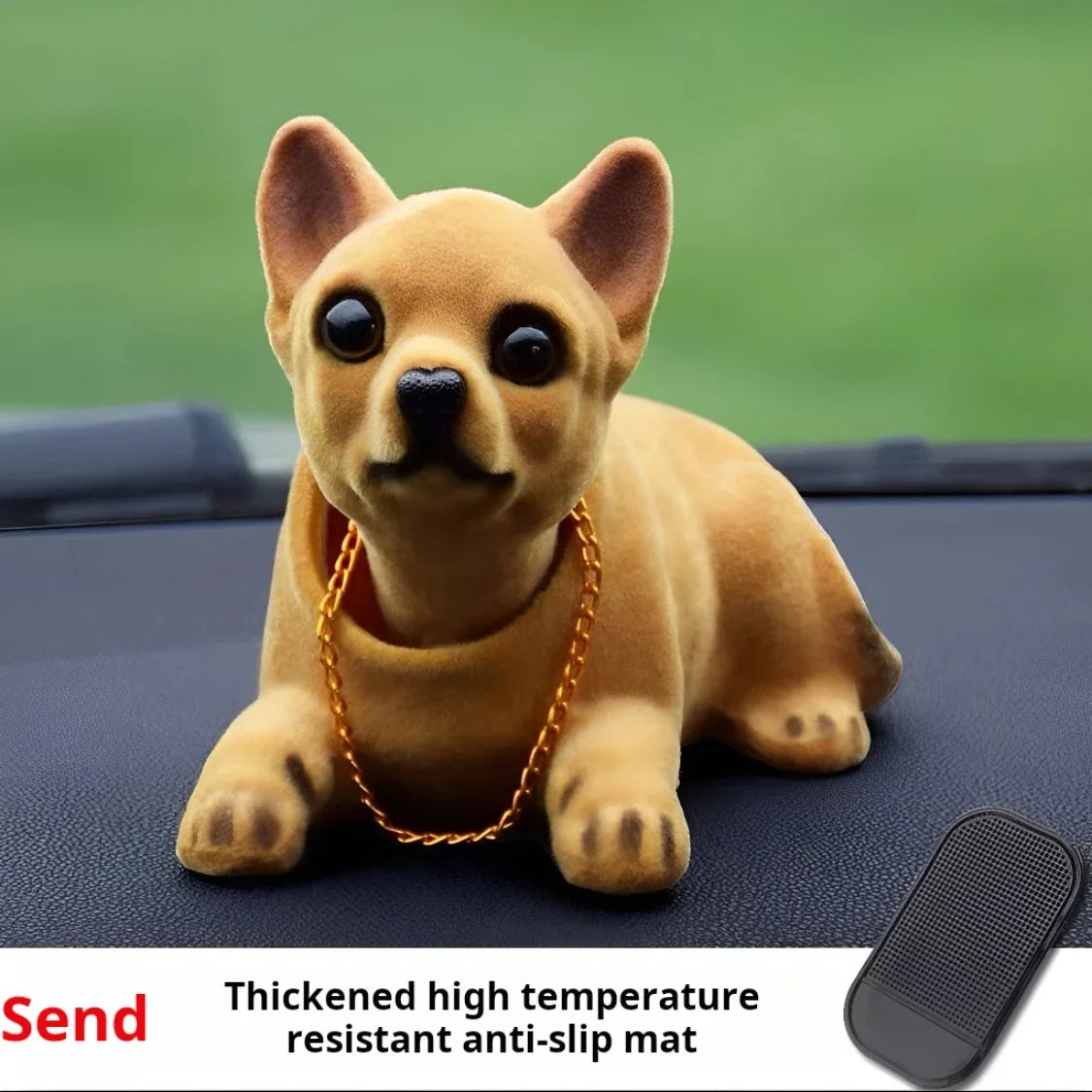 Simulation Puppy Car Ornament – Shaking Head Console Decor