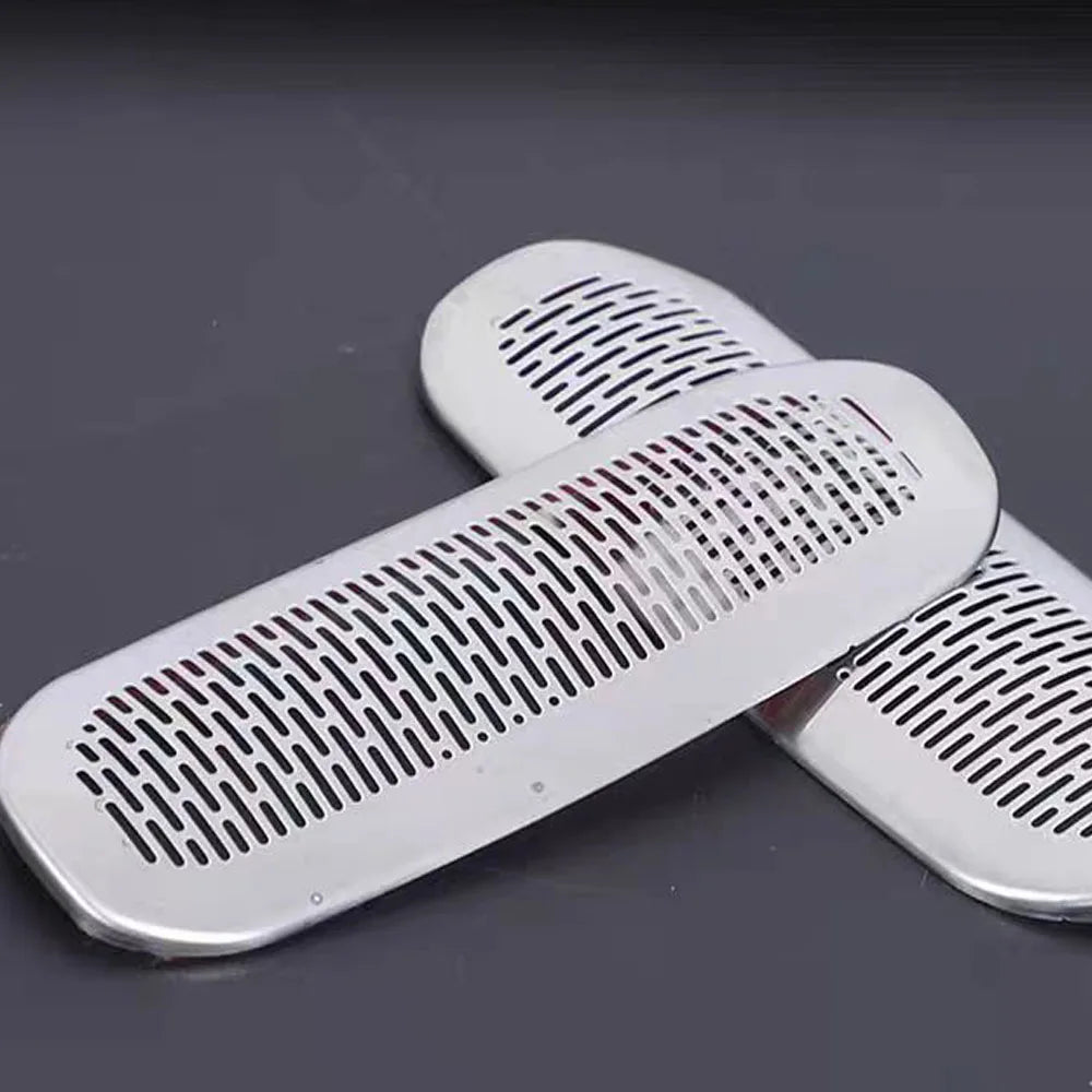 BYD Leopard 8 Horn Cover – Stainless Steel Black Titanium Trim