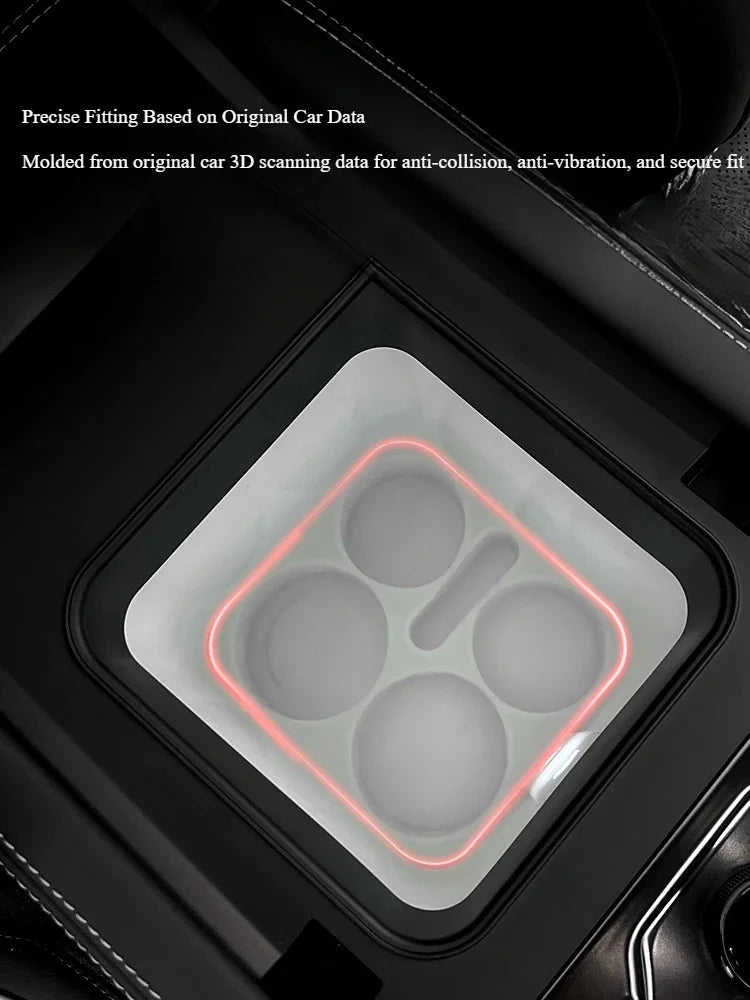 BYD Leopard 5 Refrigerator Mat – Silicone Anti-Rattle Cup Holder Pad