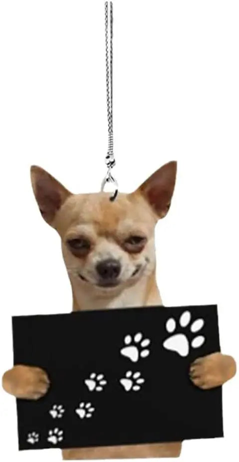 Mini Puppy Car Pendant – Hanging Interior Ornament Gift