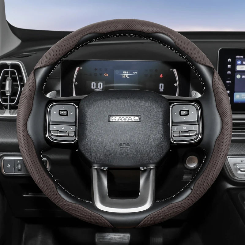 GWM Haval H5 Steering Wheel Cover – 2025 Leather Edition
