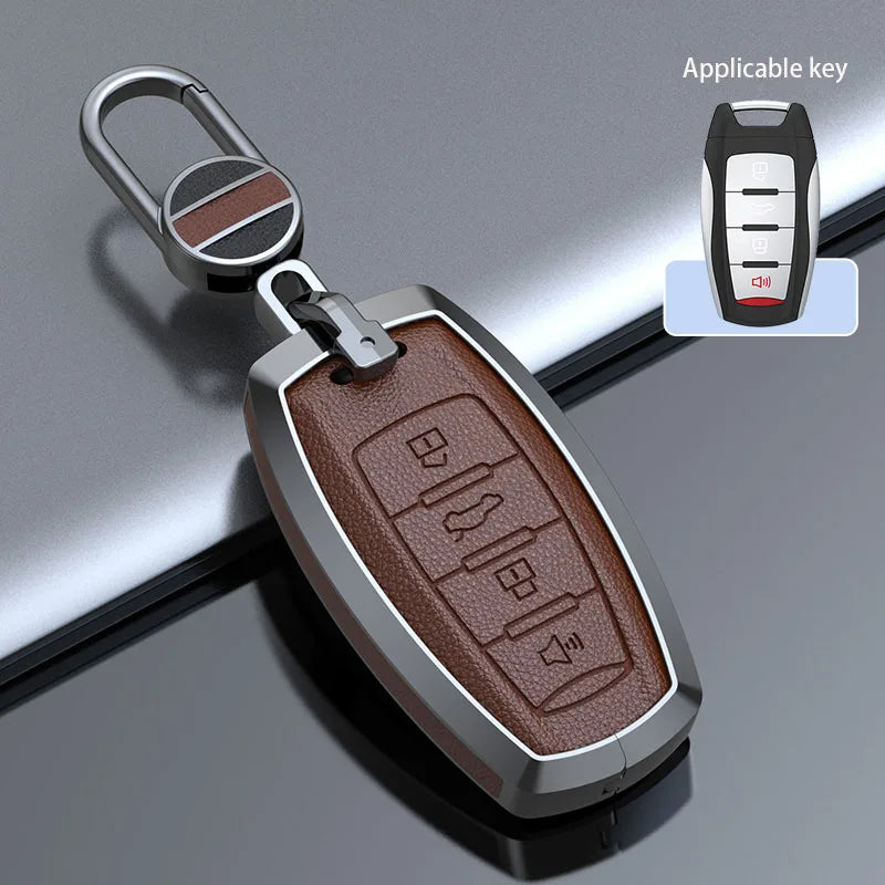 Haval Key Case – Zinc Alloy Leather Cover H1 H6 H7 H4 H9 F5 F7 H2S