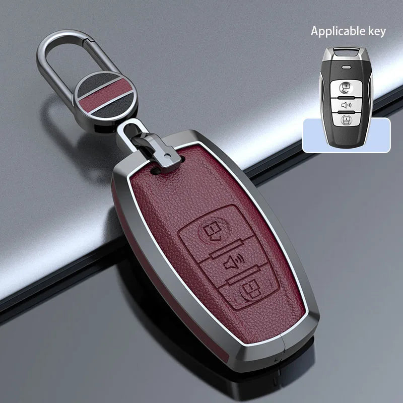 Haval Key Case – Zinc Alloy Leather Cover H1 H6 H7 H4 H9 F5 F7 H2S