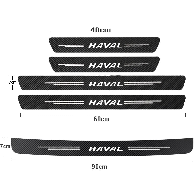 Haval Door Sill Protector – Carbon Fiber Anti-Scratch