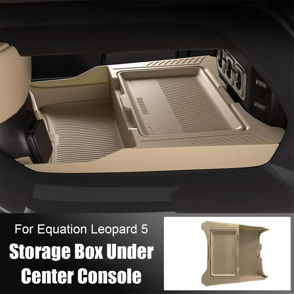 BYD Leopard 5 Storage Box – 2024-2025 Dual-Layer Central Console Organizer