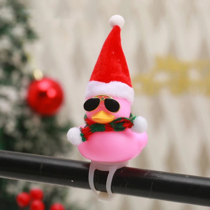 Christmas Rubber Duck Helmet – Propeller Car & Bike Decoration