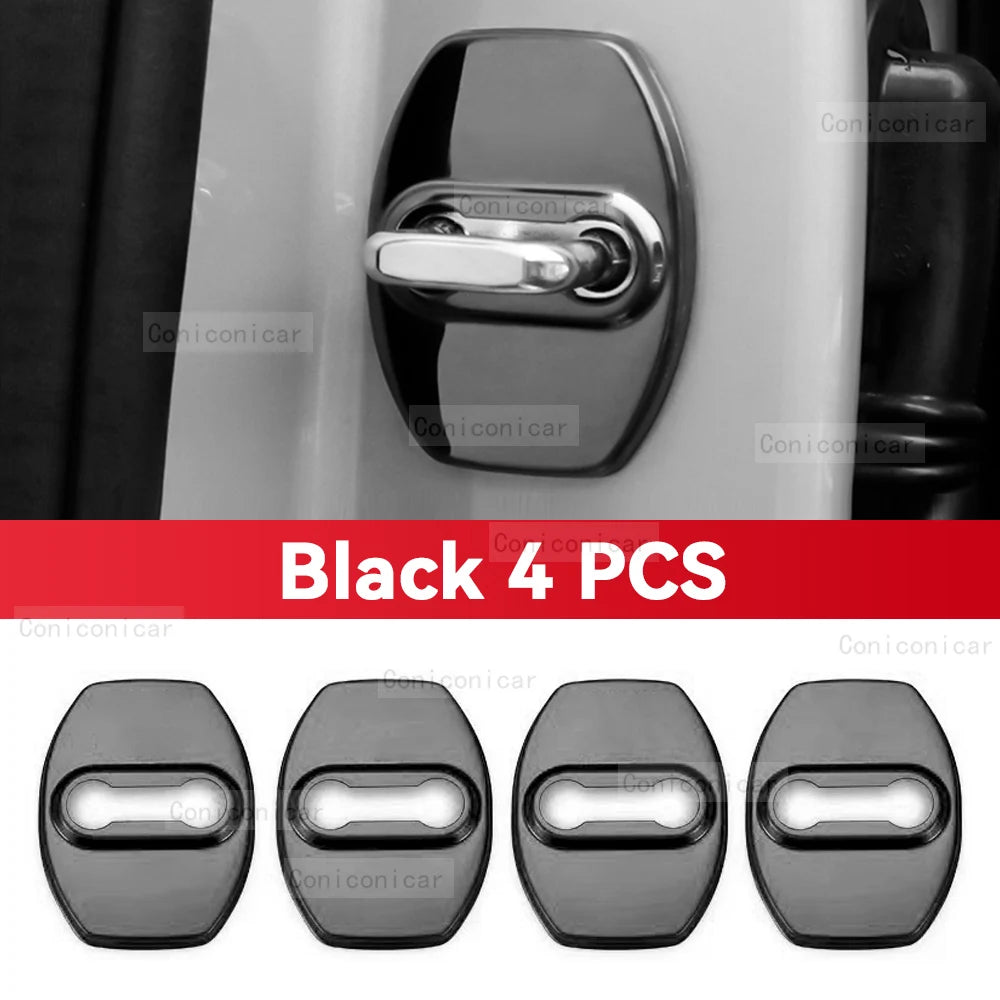 BYD Leopard 5 Door Lock Cover – 2024-2025 Stainless Steel Protector
