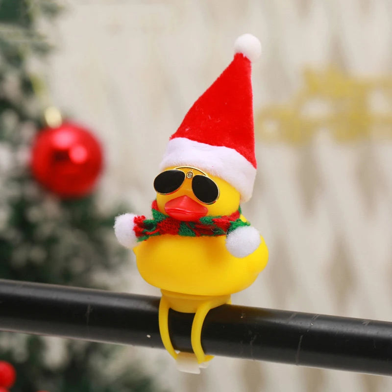 Christmas Rubber Duck Helmet – Propeller Car & Bike Decoration
