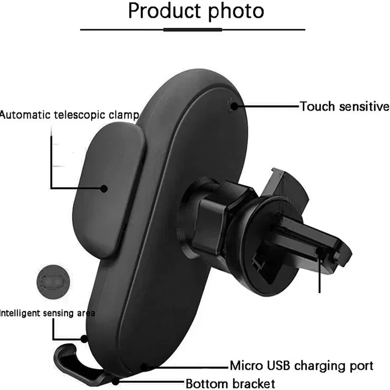 Vikefon 30W Wireless Car Charger – Intelligent Phone Holder