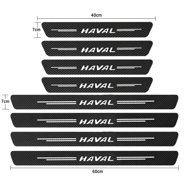 Haval Door Sill Protector – Carbon Fiber Anti-Scratch