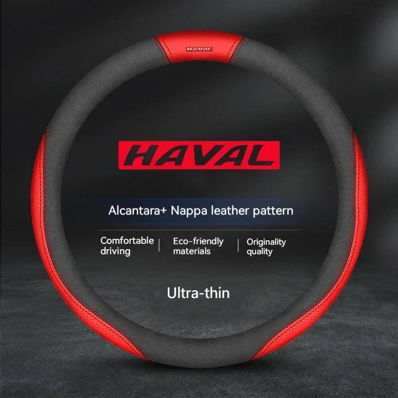 Haval Steering Wheel Cover – Suede Leather Anti-Slip -H6 Jolion H3 H2 F7 X H9 H5 M4