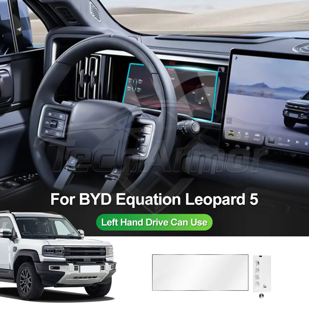 BYD Leopard 5 Screen Protector Set – 2025+ Tempered Glass Display