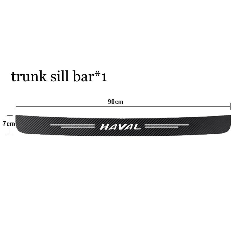 Haval Door Sill Protector – Carbon Fiber Anti-Scratch