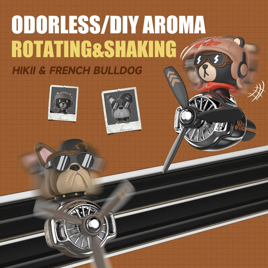 Bulldog Pilot Car Air Freshener – DIY Fragrance Decor