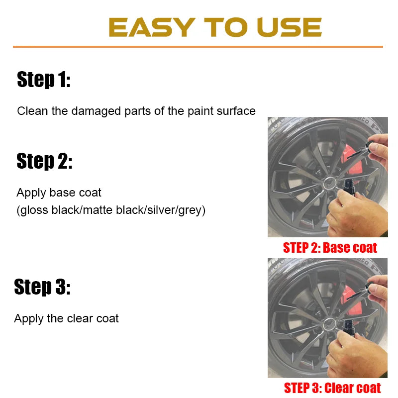 Wheel Touch-Up Paint Kit – Gloss & Matte Repair Set