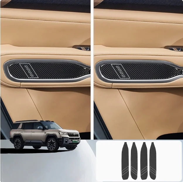 BYD Leopard 8 Door Bowl Sticker – 2024-2025 Carbon Fiber Protector