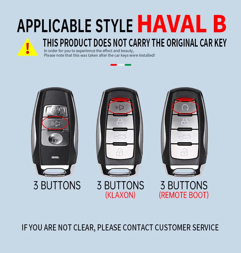 Haval Key Case – 2023 Protective Shell Cover- F7 H1 F5 H7 Jolyon F7H