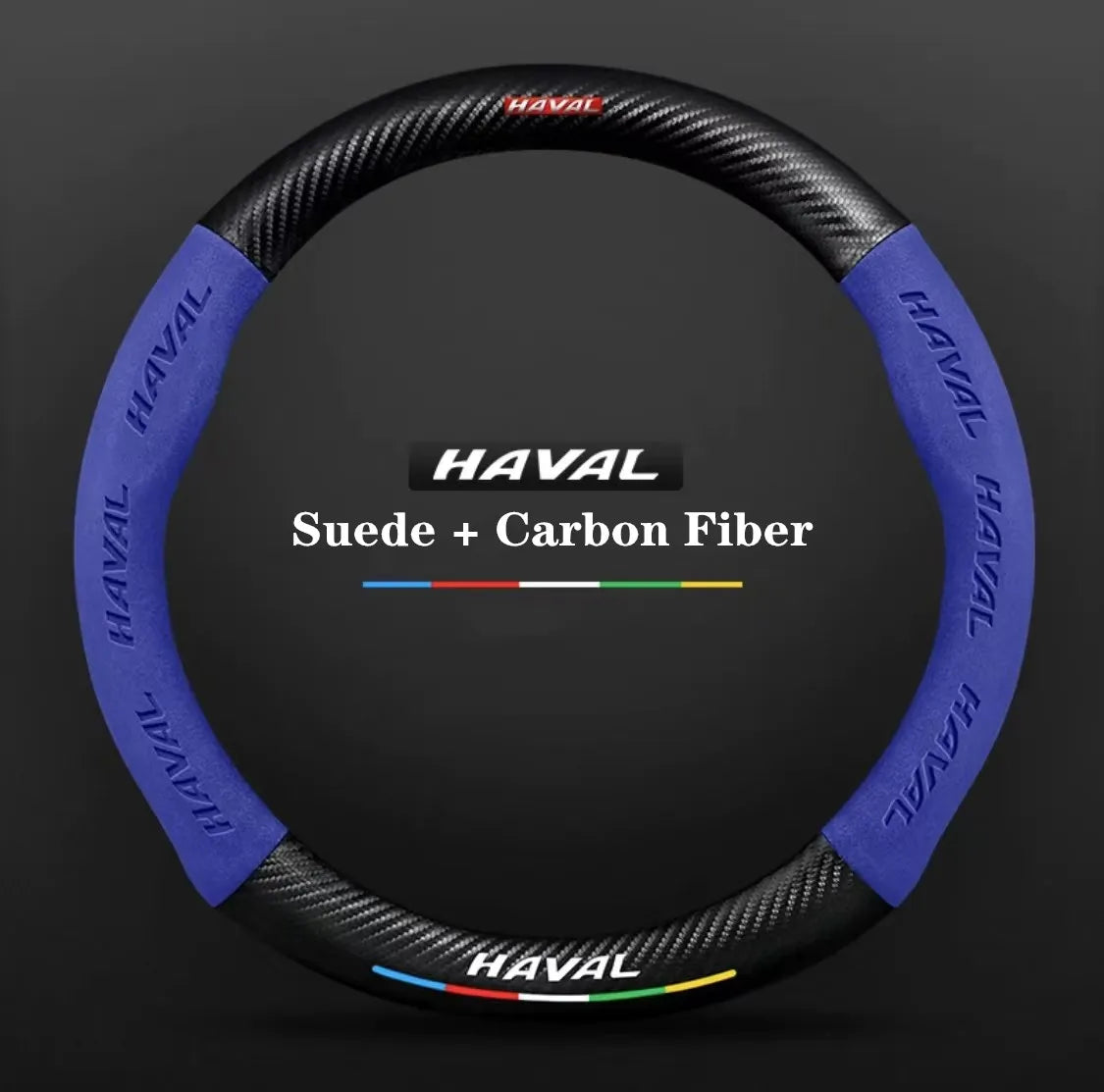 Haval Steering Wheel Cover – Suede Carbon Fiber Non-Slip