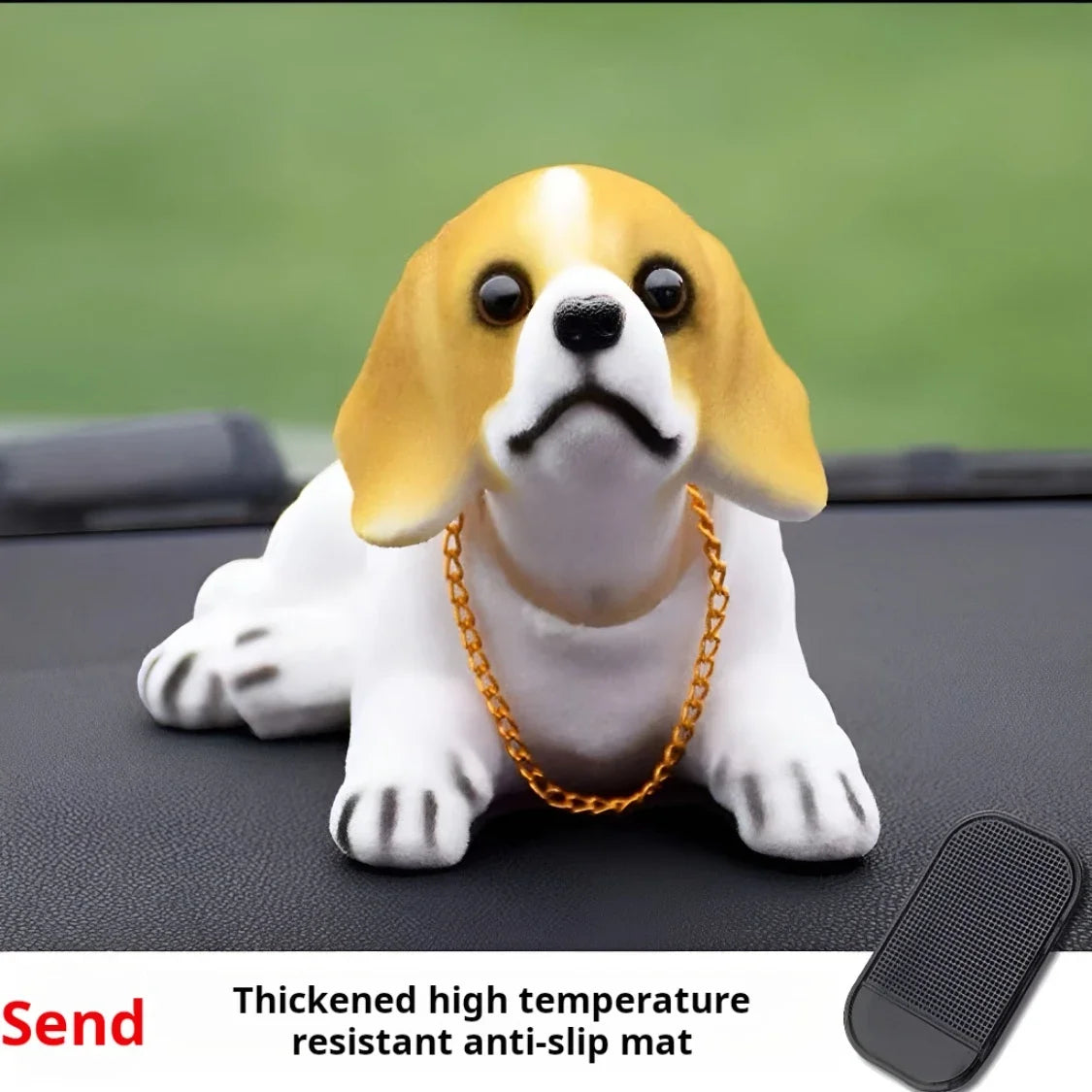 Simulation Puppy Car Ornament – Shaking Head Console Decor