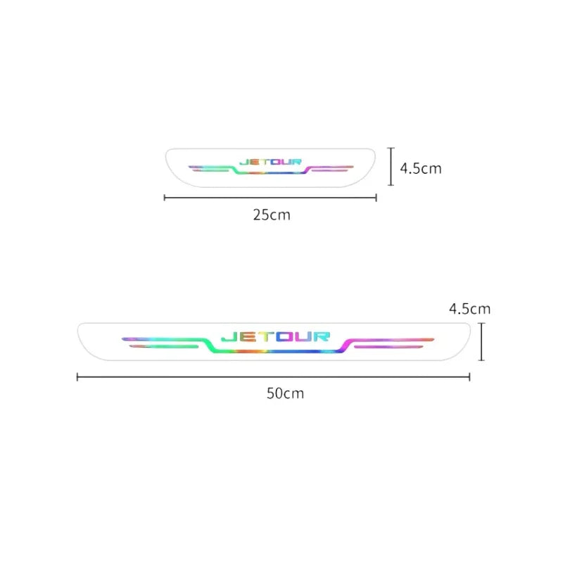 Jetour T2 Door Sill Sticker – 2024 Colorful Edition