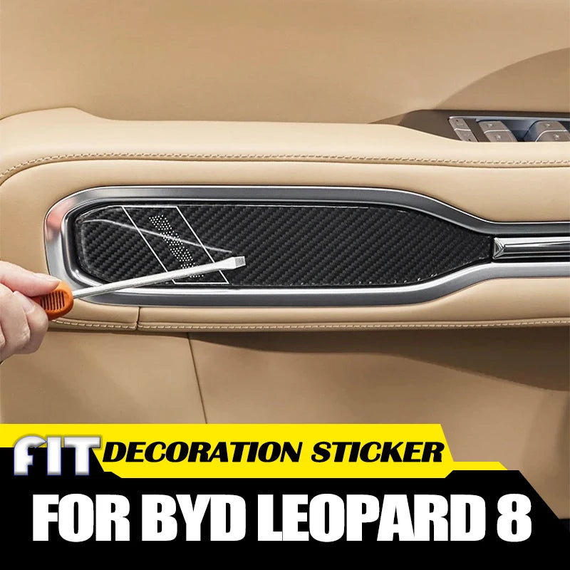 BYD Leopard 8 Door Bowl Sticker – 2024-2025 Carbon Fiber Protector