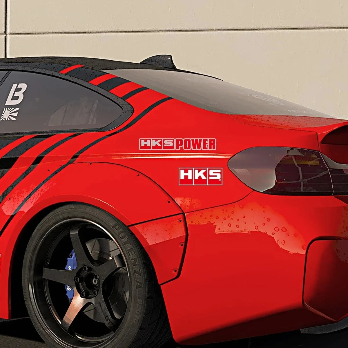 HKS JDM Racing Sticker – Car & Motorcycle Decal Accessory