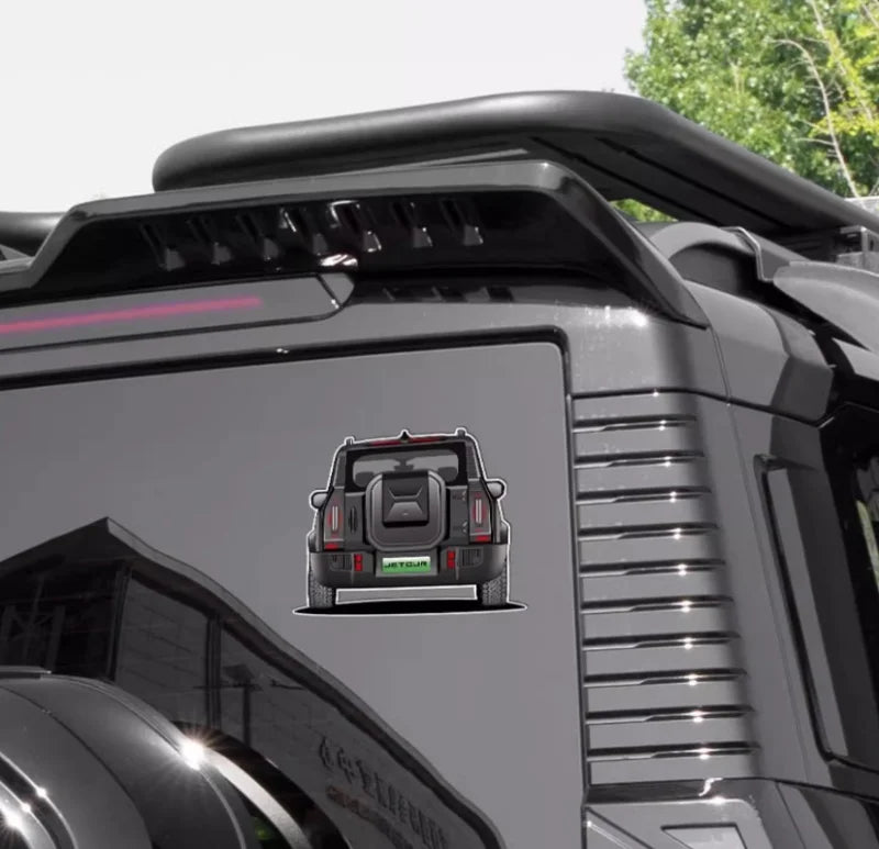 Jetour T2 Rear Window Warning Sticker – 2024 Traveller