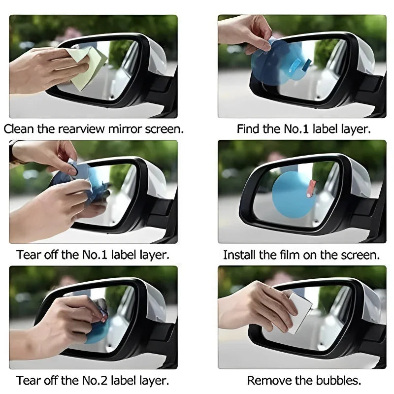 Car Anti-Fog Rainproof Film – Waterproof Mirror & Window Sticker