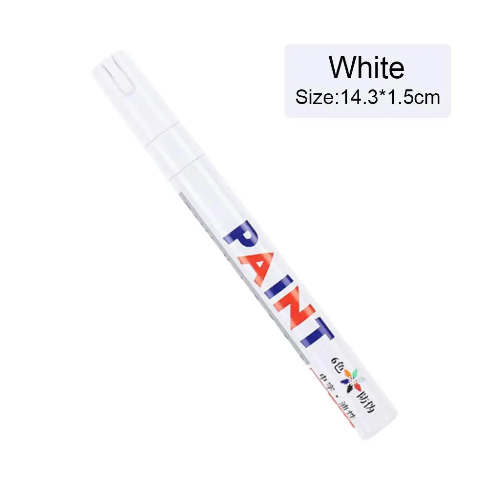 White Car Paint Pen Set – Waterproof 3PCS Tyre Marker