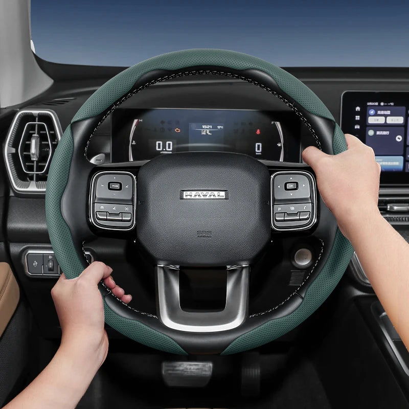 GWM Haval H5 Steering Wheel Cover – 2025 Leather Edition