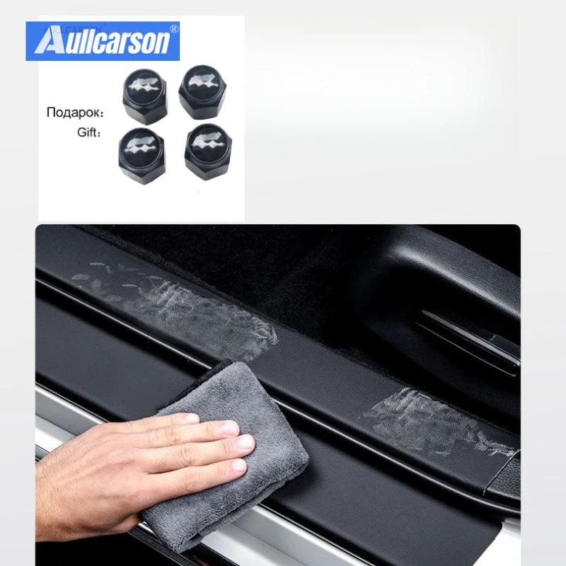 BYD Leopard 5 Door Sill Protector Set – Custom Leather 10-Piece Kit