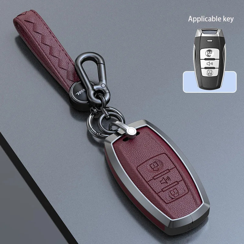 Haval Key Case – Zinc Alloy Leather Cover H1 H6 H7 H4 H9 F5 F7 H2S