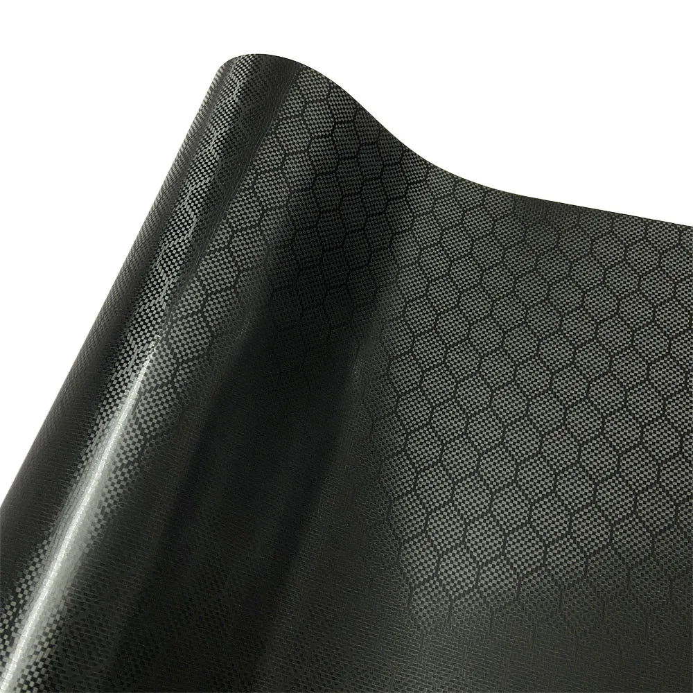 Black Forged Carbon Fiber Vinyl Wrap – Honeycomb Car Film